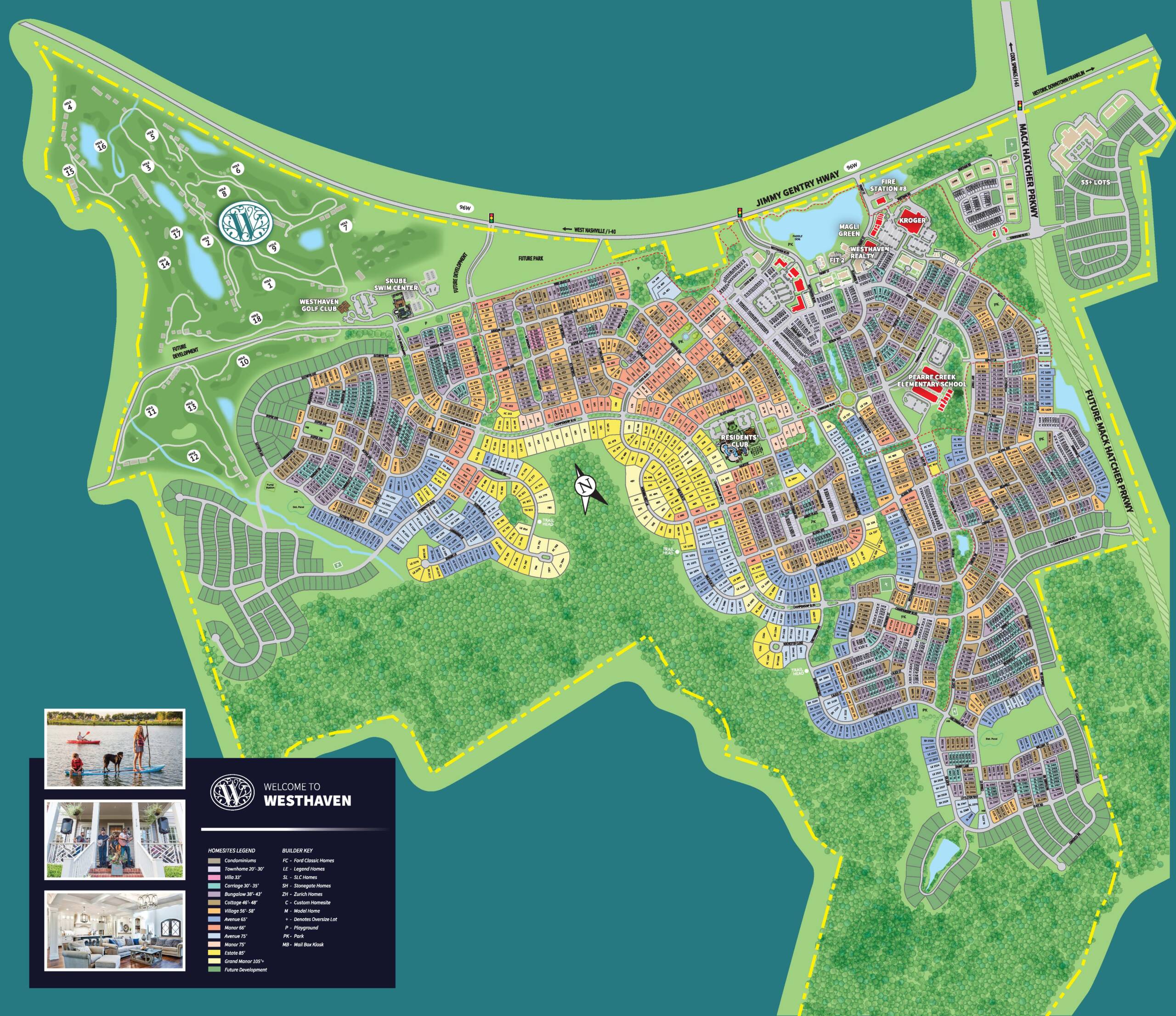 Homes Westhaven. Franklin Tennessee